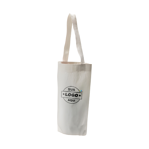 Porta-garrafas ecobag, feito em algodão 210g, ele é resistente, ecológico e perfeito para kits corporativos, brindes de final de anoou eventos sustentaveis. Acomoda garrafas de inox, vidro ou squeeze, com acbamento natural e toque sofisticado.
Altura :  32 cm
Largura :  15 cm
Medidas aproximadas para gravação (CxL):  08 cm x 20 cm
